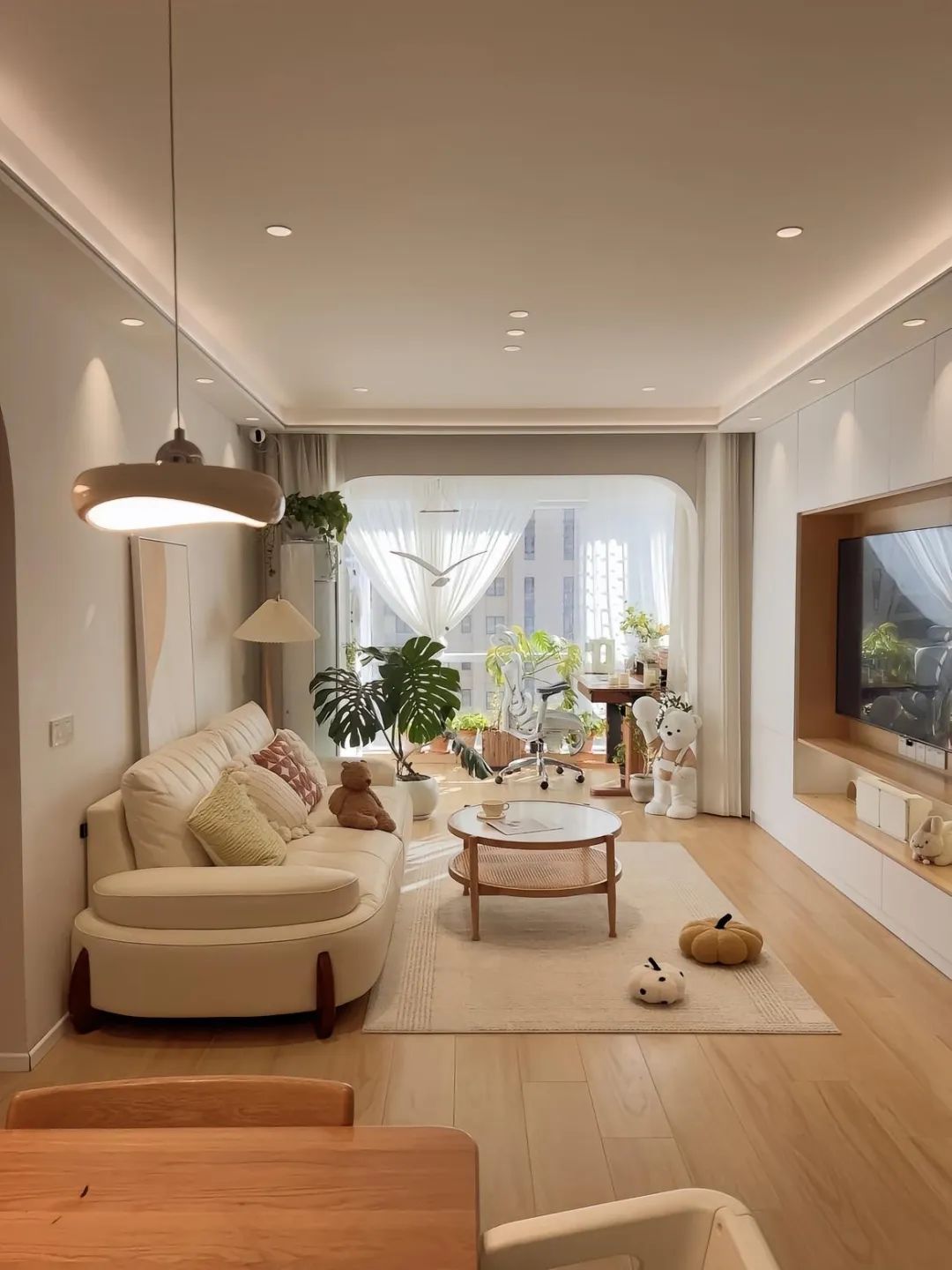 84平的原木奶油风，快来复制吧！