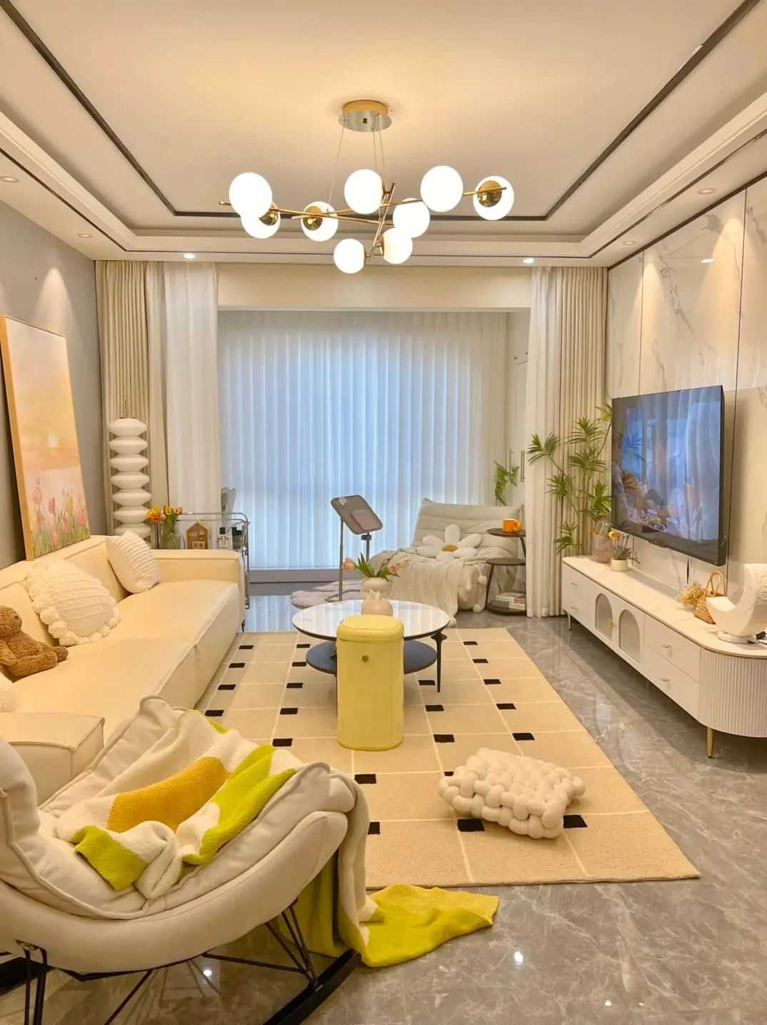 套内62平，可以抄作业的奶油风小家。