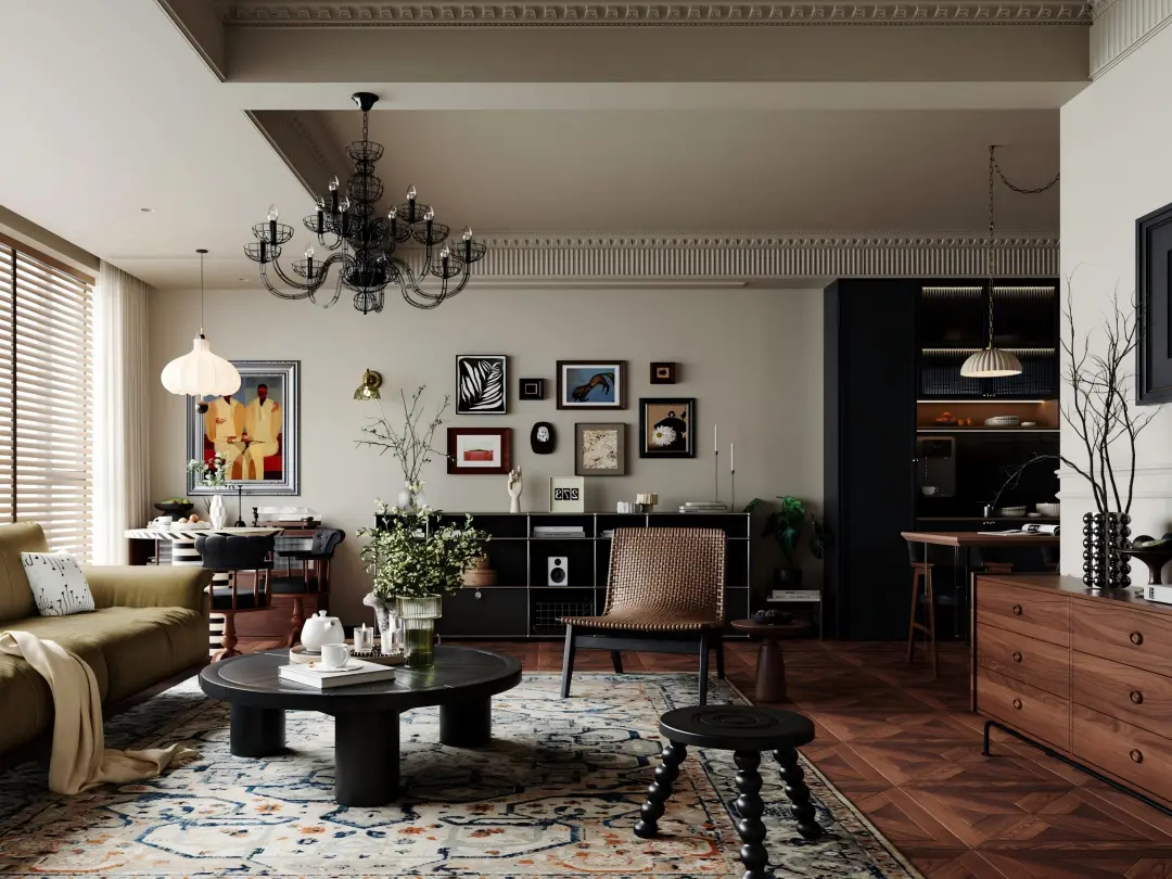 100㎡ 法式复古风，把生活装裱成古典油画